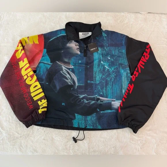 Stranger Things X Forever 21 Special Edition Will Byers Bomber Jacket- size S - Picture 2 of 14